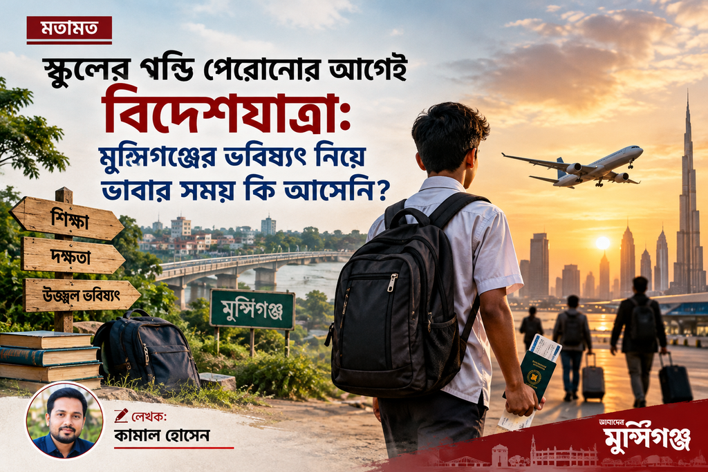 স্কুলের গণ্ডি পেরোনোর আগেই বিদেশযাত্রা: মুন্সিগঞ্জের ভবিষ্যৎ নিয়ে ভাবার সময় কি আসেনি?